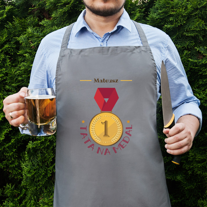 Tata na medal - Fartuch kuchenny